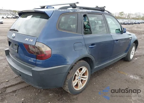 2004 BMW X3 3.0I из США, поврежденный, VIN WBXPA93454WA62291
